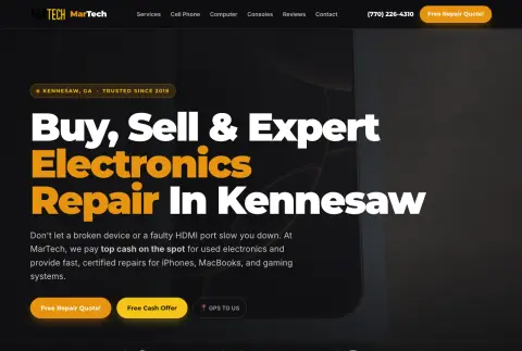Local business website — technology services